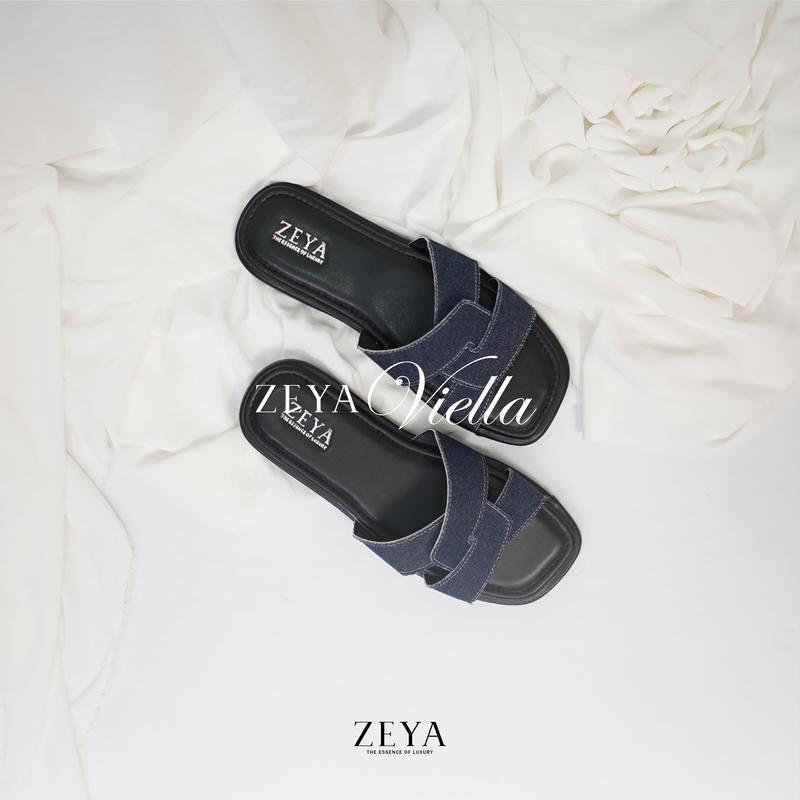 ZEYA | Flat Sandal Viella Jeans Sandal teplek wanita 0