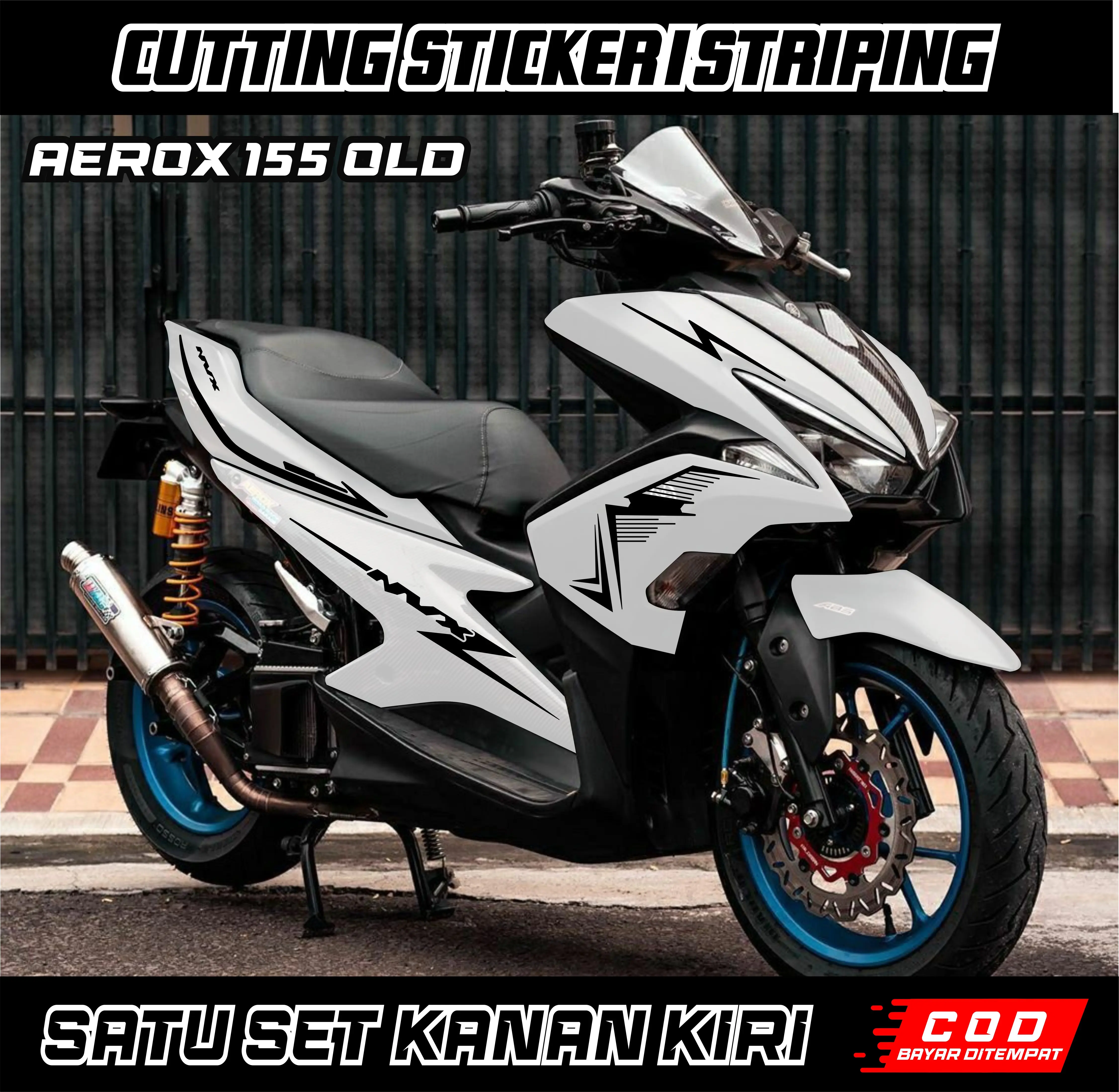 STRIPING CUTTING STICKER AEROX 155 OLD LIS VARIASI STIKER STRIPING Motorcycle