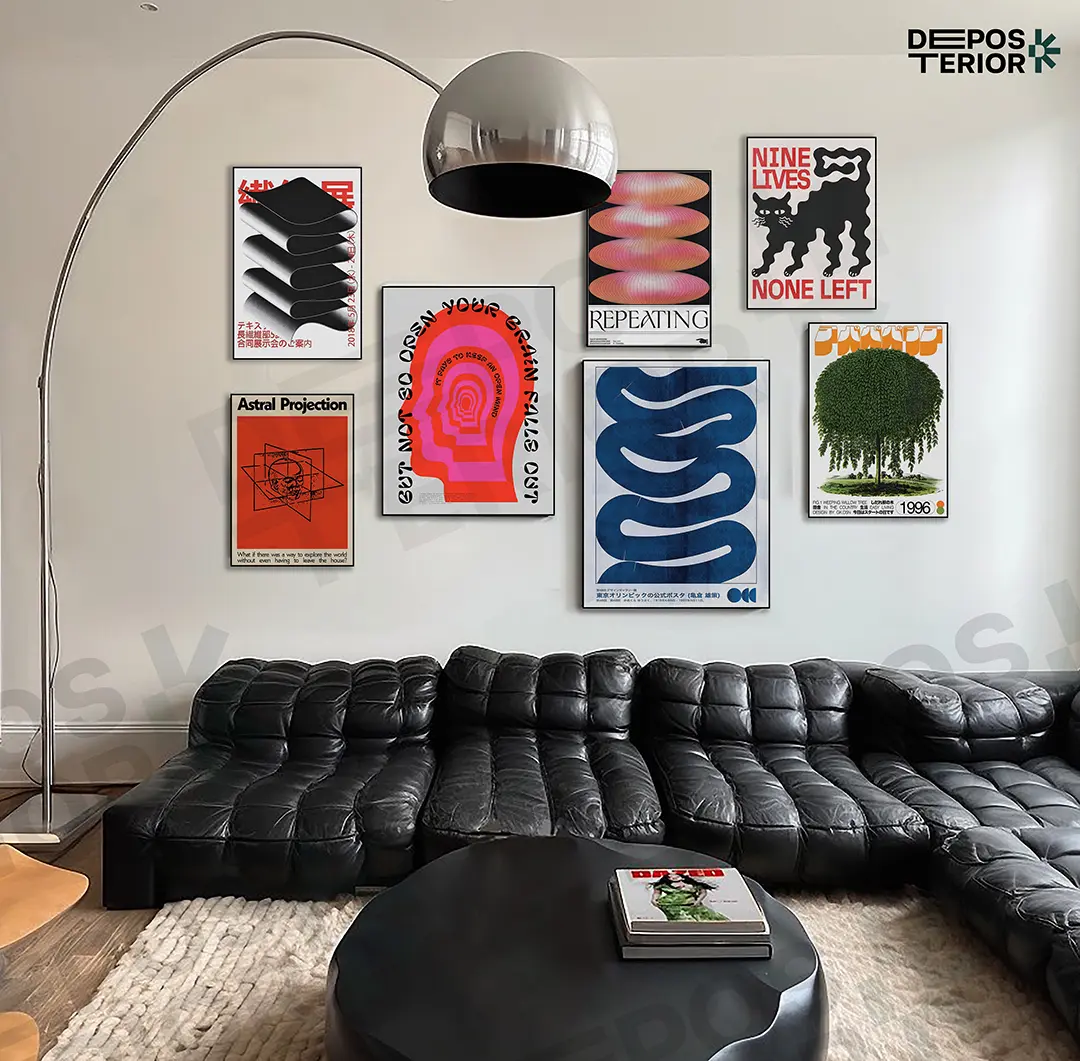 Poster Frameblock Aesthetic Art Dekorasi Dinding