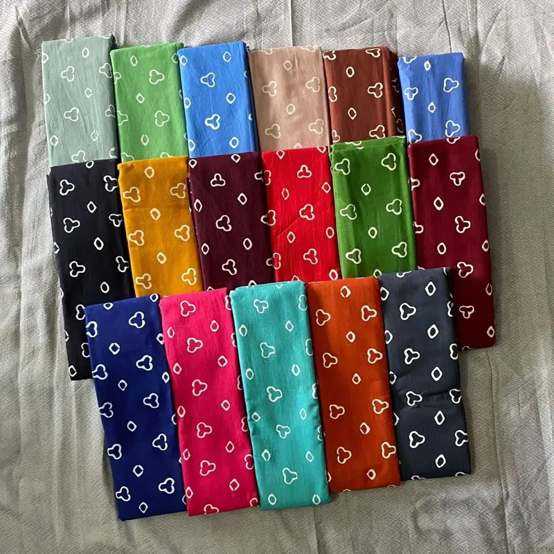 Batik Cap Motif Jumputan - Kain Katun Premium Elegan