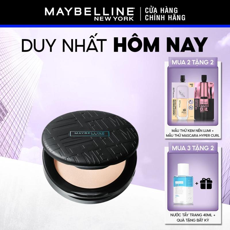 [MUA 3 TẶNG 2 QUÀ] Phấn Phủ Kiềm Dầu Mịn Lì 16H, Che Phủ, Chống Nắng SPF32 PA+++ Maybelline New York Fit Me Compact 6g