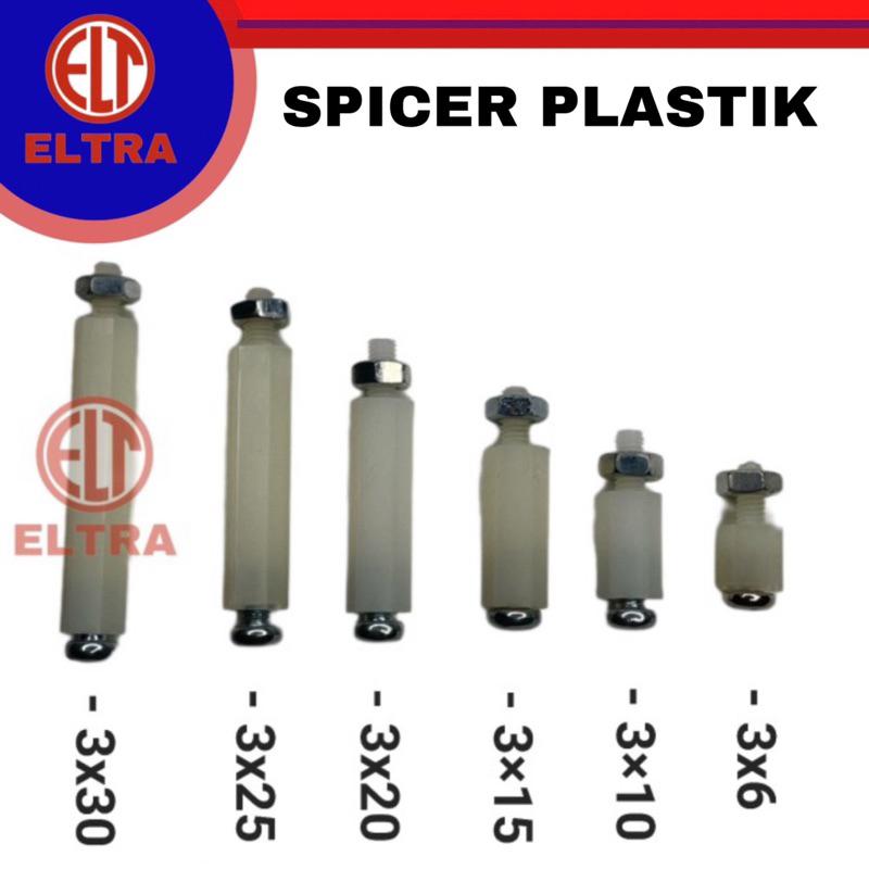 SPICER KAKI PCB SPACER PLASTIK M3 semua ukuran mur baut dudukan - Shop ...