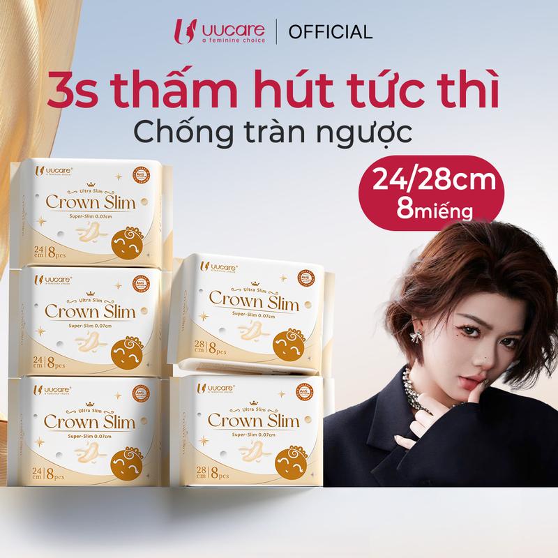 [dauchinavlog] Băng vệ sinh UUcare 0.07cm siêu mỏng – Ngày & đêm 24cm/28cm, thấm nhanh, mặc như không
