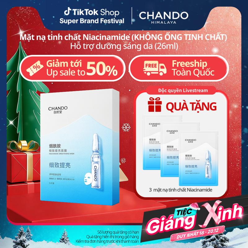 EX - CHU THANH HUYỀN MẶT NẠ TINH CHẤT NIACINAMIDE 26ML CHANDO HIMALAYA HÀNG CHÍNH HÃNG KHÔNG KÈM ỐNG SERUM