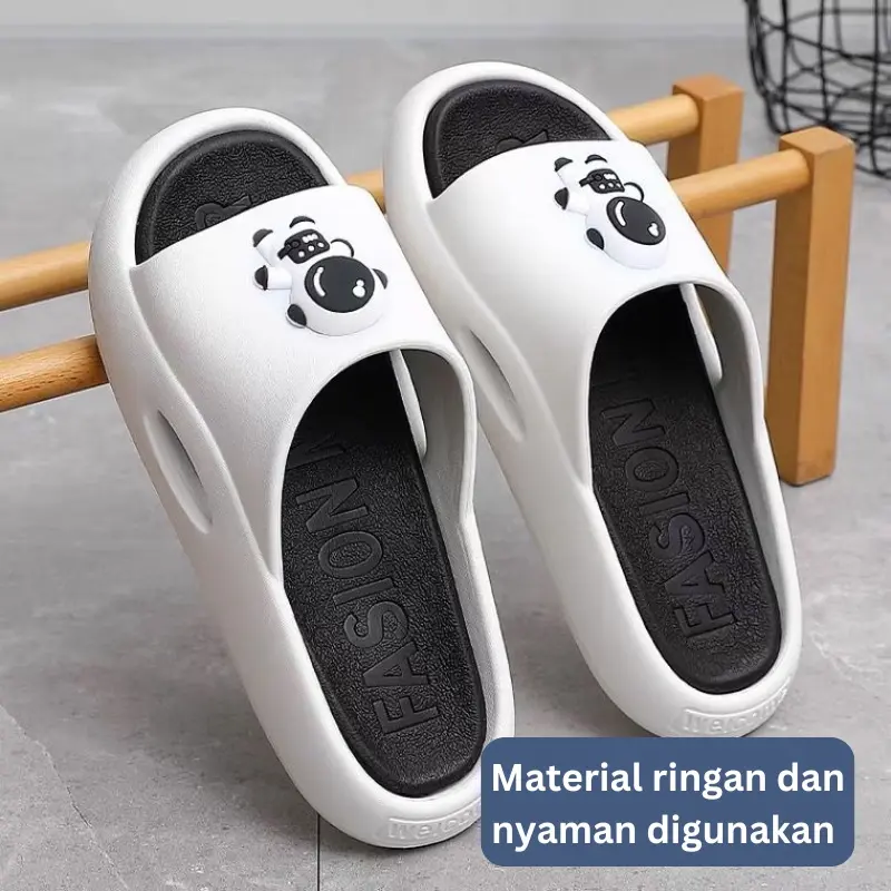 [BELI LOKAL] MOUSON - Sandal Jelly Astronot Wanita Sendal Pria Karakter Lucu Import Slip On Slide