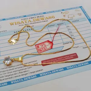 kalung wanita milano free liontin permata emas muda free surat toko