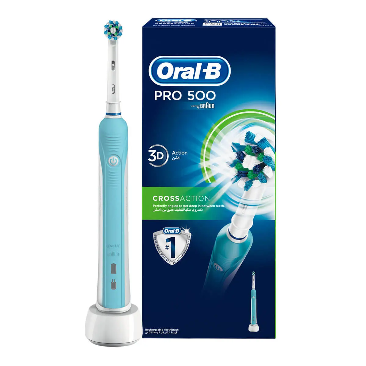[SG Stock] Oral-B - Pro 500 Cross Action Electric Toothbrush Daily Cleansing