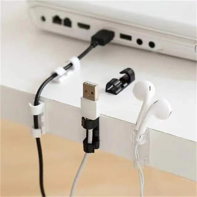 Cable Organizer clip, desktop workstation, wire manager, cord holder, for USB charging data line, bobbin, cable management 4