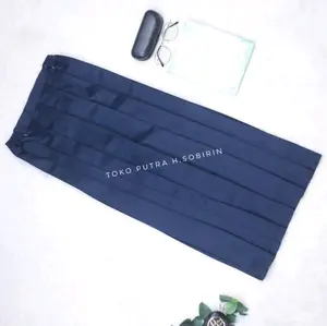Rok Biru Rempel Keliling Panjang Sekolah SMP Bahan Elemen Premium Licin dan Adem
