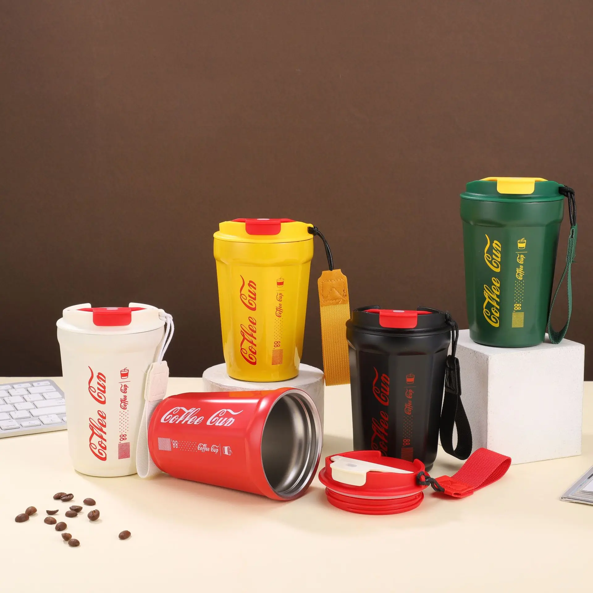 Coffee Cup Thermos Mug 420ML 304 Stainless Steel Travel Thermal Vacuum Flask Insulated Cup Water Bottle