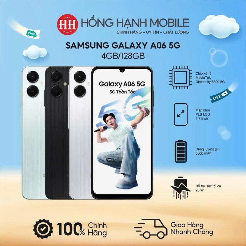 Điện Thoại Samsung Galaxy A06 5G 4GB/128GB - Hàng Chính Hãng