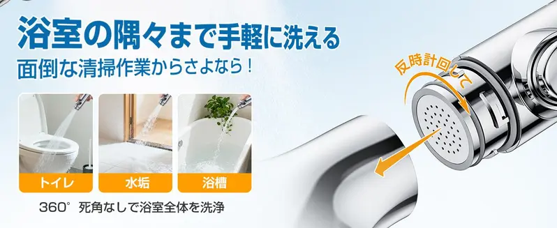 BubbleX マイクロナノバブルシャワーヘッド 増圧設計 節水率最大90％ 5