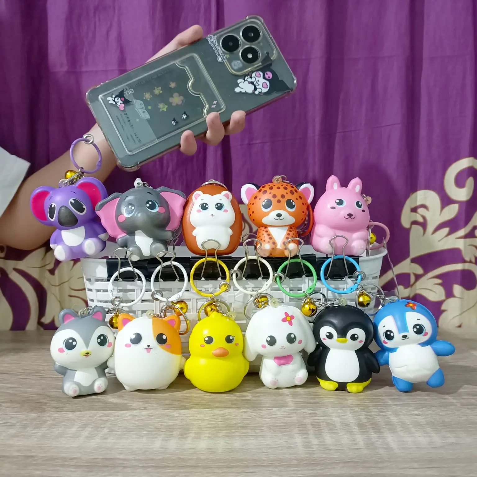 Gantungan Handphone Squisy Karakter Hewan Lucu Serbaguna Phone Strap Karakter Lucu