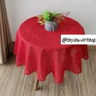 Taplak meja bundar/Taplak meja tamu oshin/Taplak meja teras 3