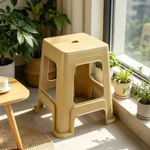 Kursi Plastik 46cm Super Tebal Anti Patah️ Bangku Kuat untuk Warung, Rumah & Jualan | Ringan & Tahan Lama