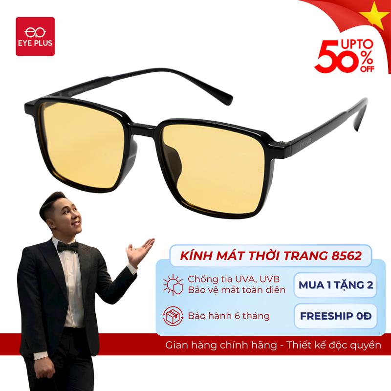 [DEALĐỘC QUYỀN VINHBANHBO] Kính Mát Thời Trang Nam Nữ Eye Plus 8562 Gọng Kính Râm Nhựa TR90 Mềm Dẻo Kính Mắt Kiểu Dáng Thời Trang Phù Hợp Nhiều Dáng Mặt