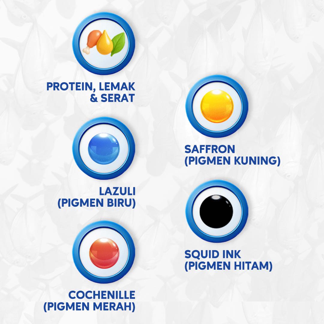 Bluecore Pelet Ikan Hias Kecil (30 GR) - Pakan Ikan Hias Kecil Untuk Ikan Guppy Ikan Cupang Ikan Glowfish dan Ikan Molly