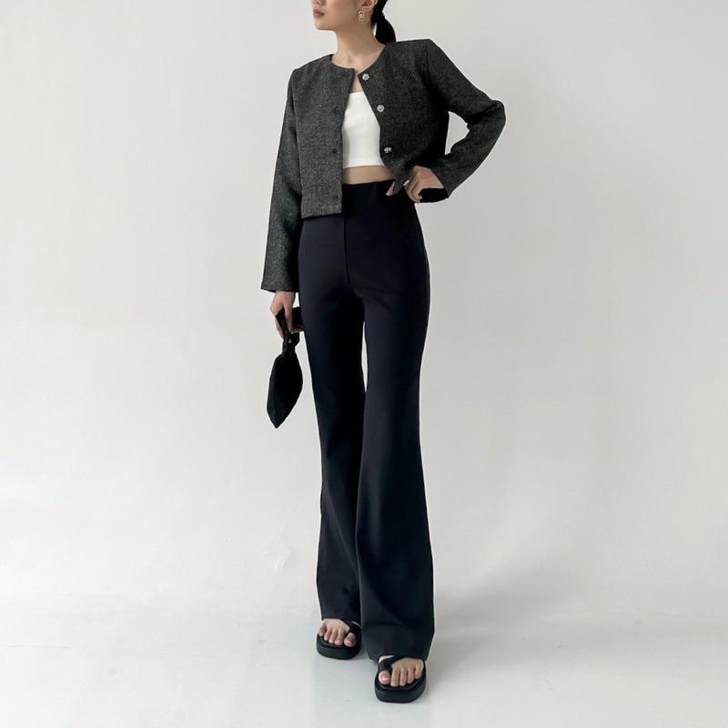 Ilaya Flare Pants Highwaist - Kulot Cutbray - Celana Cutbray Korea Formal 3
