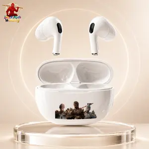 Black Myth Wukong 2026 Bluetooth 5.4 TWS Earbuds Wireless In-Ear Headphones Low Latency Baterai Tahan Lama Suara HiFi Cocok untuk Olahraga & Gaming Android iOS Terbaru