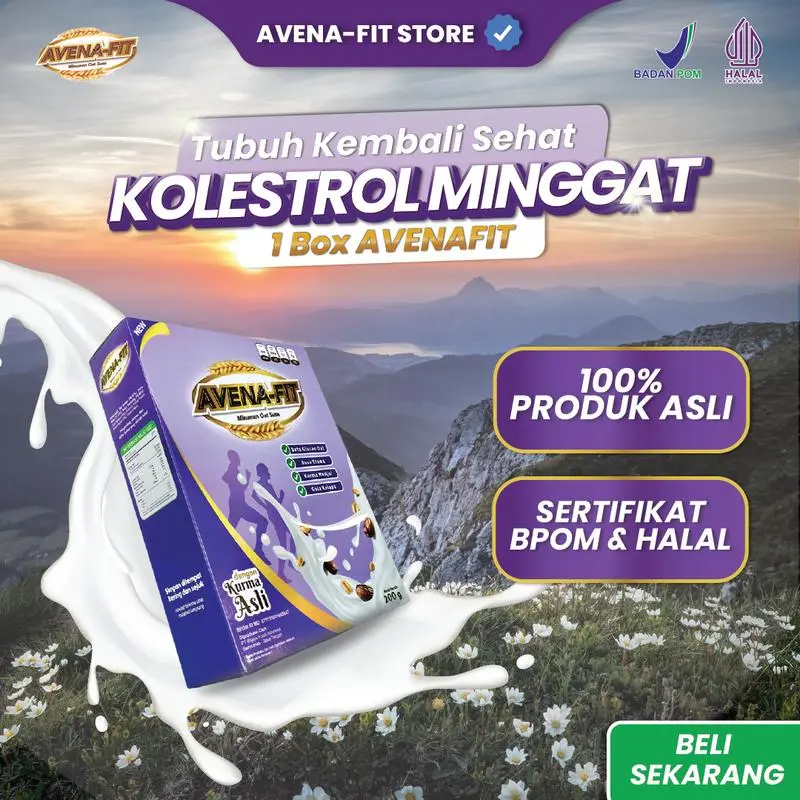 AVENAFIT Oat Susu Untuk Kontrol Kolesterol & Sarapan | Minuman Kesehatan Terbaik, 200 gr | Food, Granola, Oatmeal, Sereal Susu, Cereal Instan