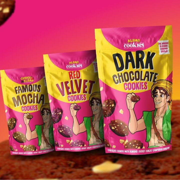 Choco Albab Dark Chocolate Cookies Single Packs 5