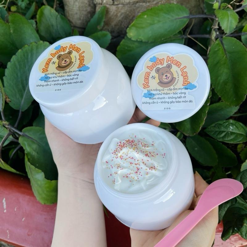 Body MEN Lạnh + Hạt Vitamin Kích Trắng . Kem Body MEN LẠNH .ThẤm Nhanh - Trắng hồng