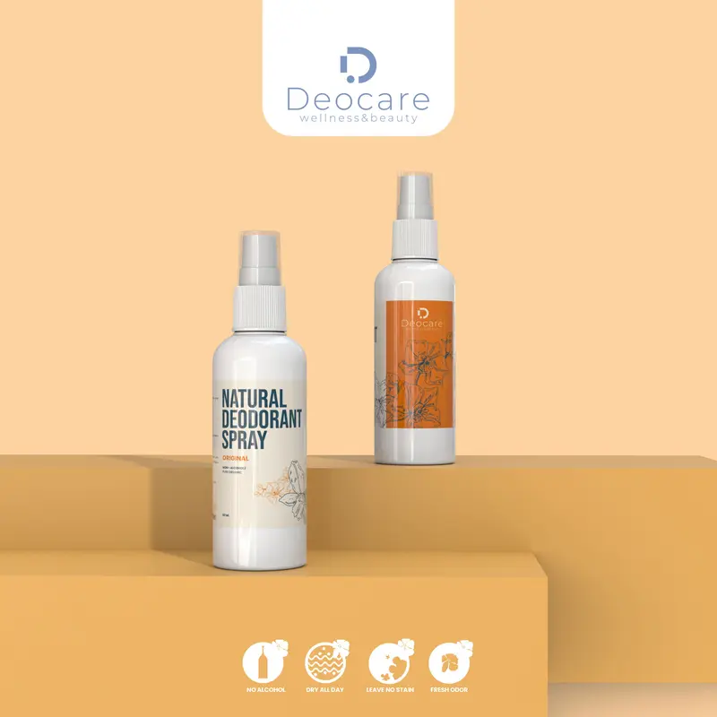 DEOCARE DEODORANT SPRAY TAWAS DEOCARE PENGHILANG BAU BADAN 60 ML AMPUH 4