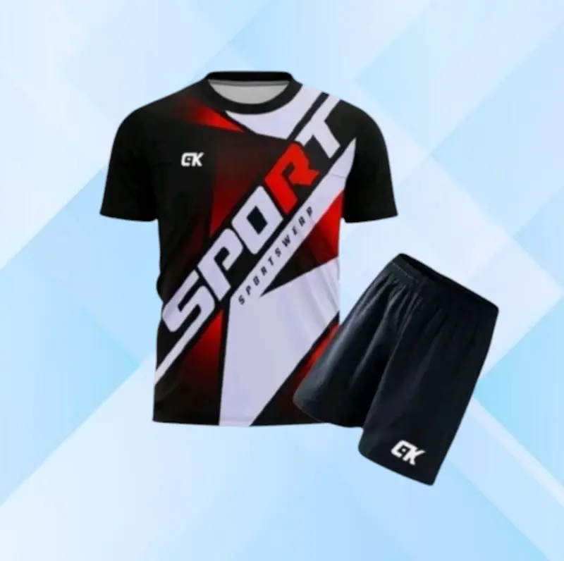 [BAYAR DI TEMPAT] MZ 002 Kaos Olahraga 1 Set Stelan & Atasan Volly Wanita & Pria Dewasa//Kaos Olahraga Volly Futsall Printing Size M-L-XL Baju Pakaian Setelan 3