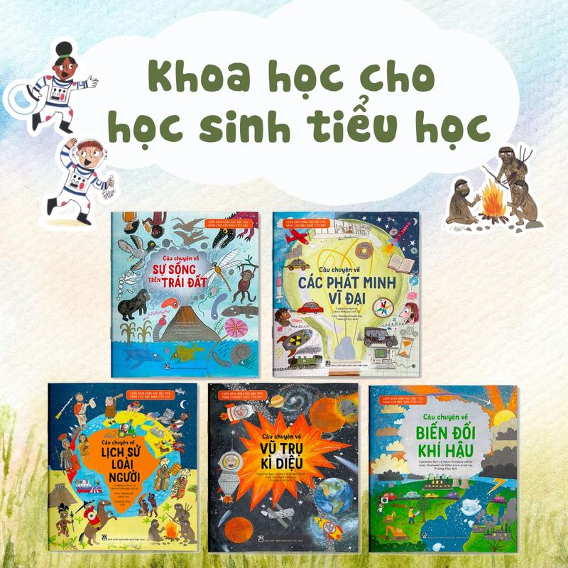 Sách - Combo 5 Cuốn Sách Khoa Học Đầu Tiên Dành Cho Học Sinh Tiểu Học –