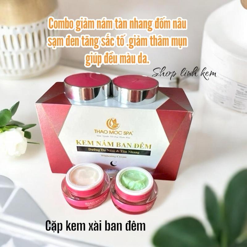  Thảo mộc spa .combo 2kem dưỡng da  nám  hỗ trợ giảm nám tàn nhang trắng da  1hộp 10gamr combo 2hộp 20gamr  
