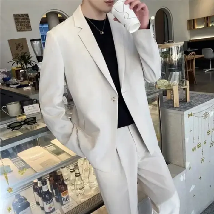Blazer Jas Pria Style Korea Model Baru Formal 4