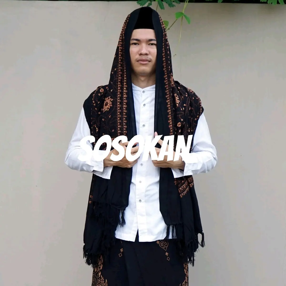 sorban Ar-rida solo motif kasmiri printing Grade A - sorban rida panjang