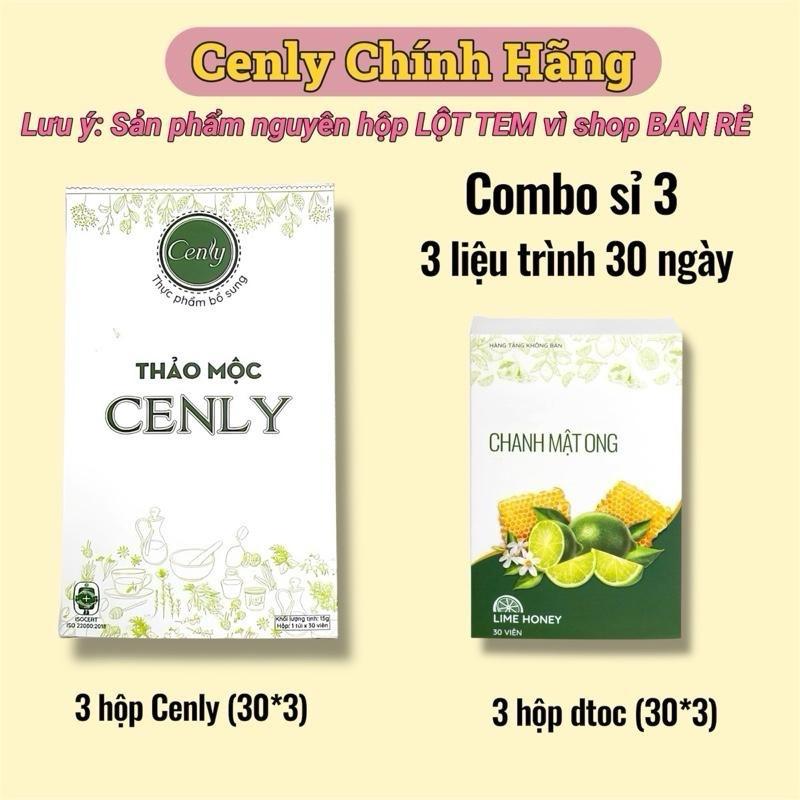 Combo Sỉ 3 Thảo Mộc Cenly Chanh Mật Ong Trà Dạng Viên Uống Tea Hỗ Trợ Làm Đẹp Da Và Tiêu Hoá