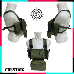 Chest Rig Taktis KRAKEN I Tas Dada Mini Chestrig Modular Hijau Tas Dada Tactical Rompy Body Vest Cod