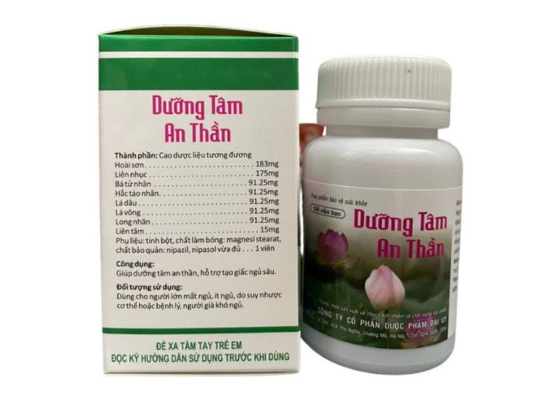 Ngủ ngon DƯỠNG TÂM AN THẦN ĐẠI UY Giúp ăn ngủ ngon nguồn gốc dượċ liệu thiên nhiên - Hộp 100 viên 2