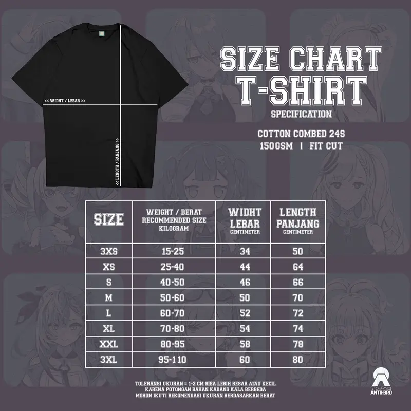 Zeta Kaela Kobo Holoh3ro Holohero Hololive Gen 3 Holo ID Baju Kaos Vtuber Streamer T-Shirt Antihero Cloth 2