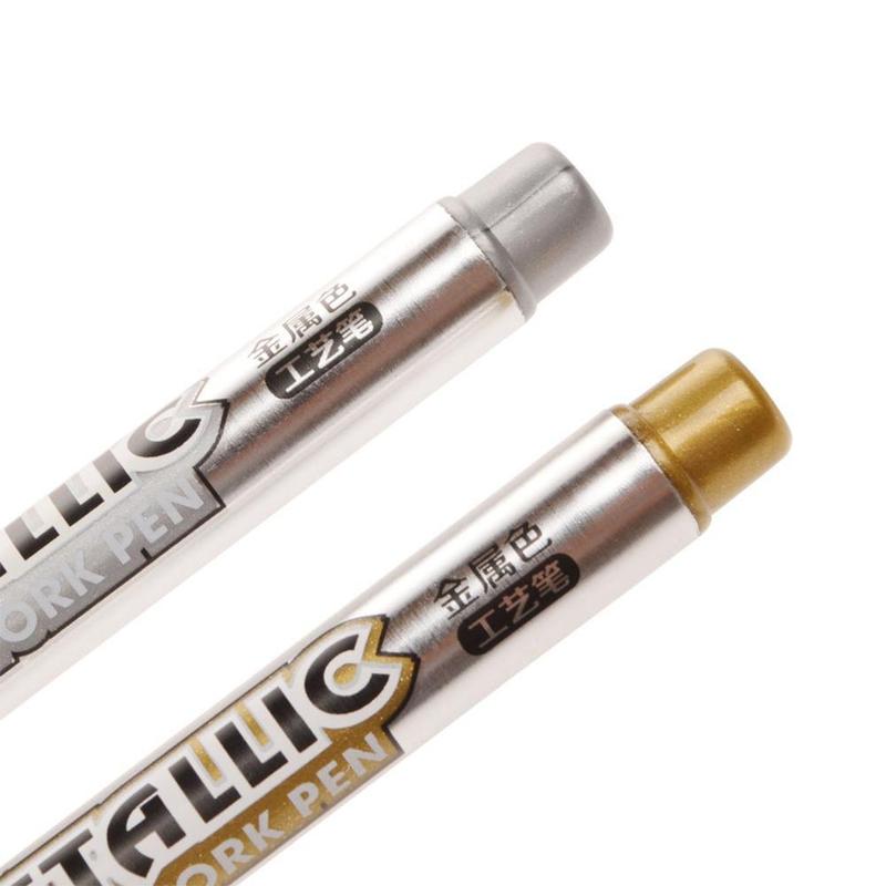 Product Introduction of 1pcs Craft Pen Marker Pen Signature Pen Metallic Luster Signature Quality Durable Constant Good W3O9 21
