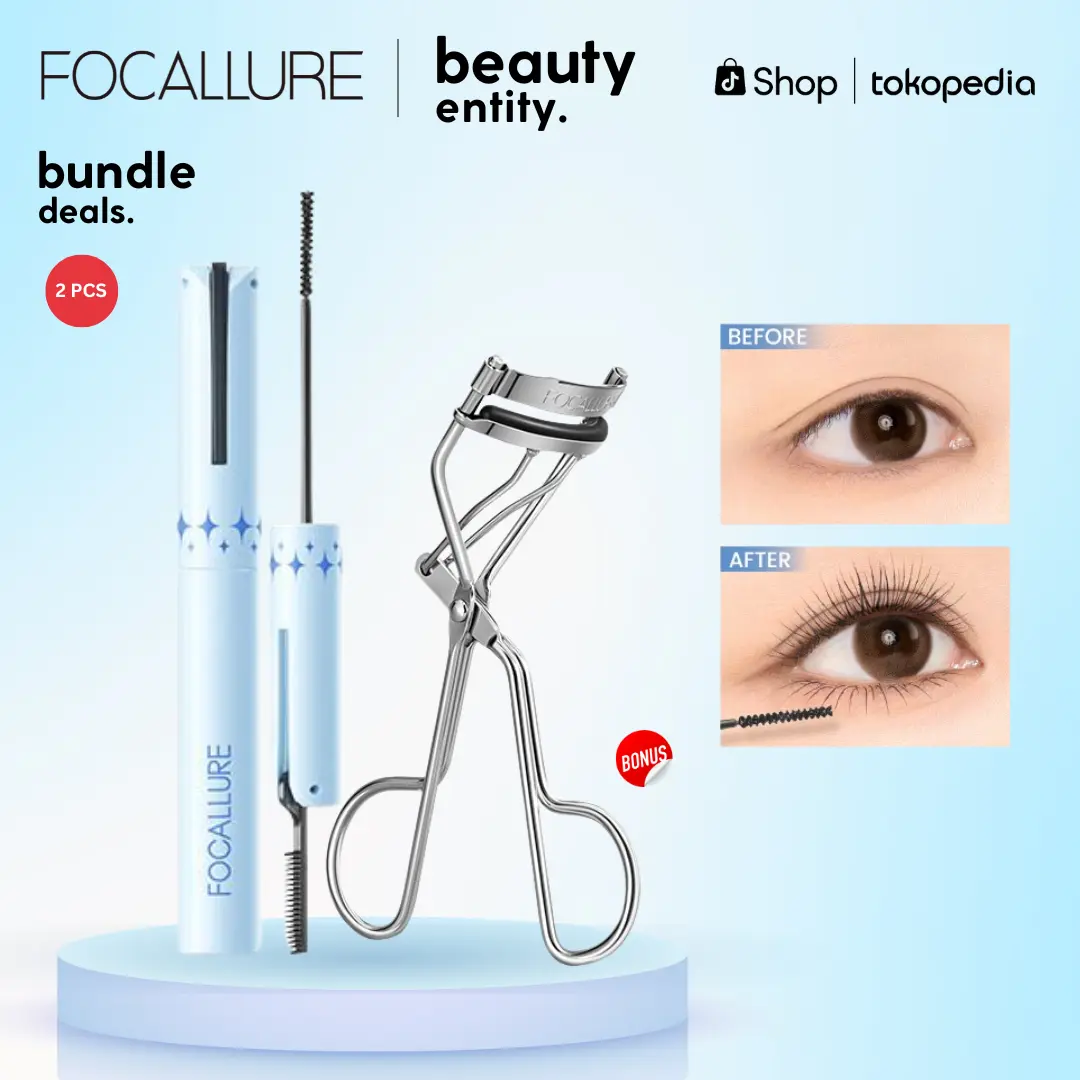 (FREE PENJEPIT BULU MATA) FOCALLURE 2MM Ultra-fine Mascara Curl Eyelash Waterproof Pro-Length Maskara FA-E19