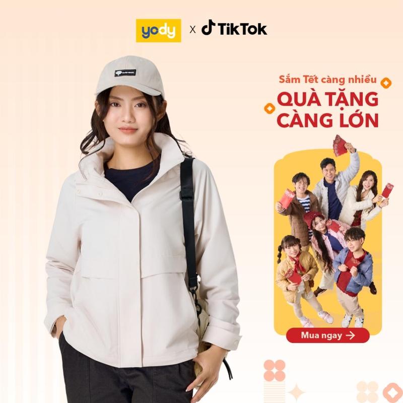 Áo Khoác Gió Nữ YODY 4c Plus Dáng Suông  Khoác lên sự linh hoạt- Tự tin mọi thời tiết WCWC25F025 