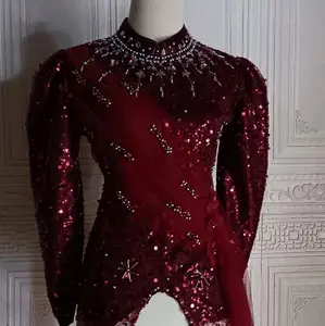 kebaya wisuda sequin mewah Wanita