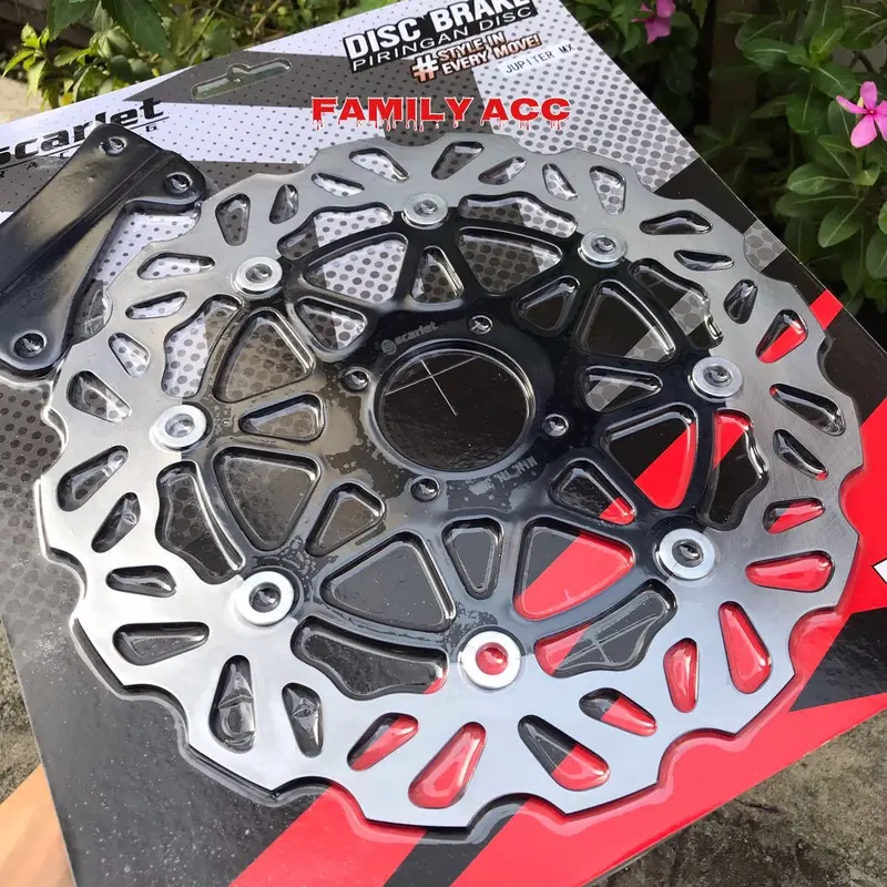 SCARLET - PIRINGAN CAKRAM BESAR 300MM COPY PSM/ TDR FREE BREKET JUPITER MX NEW/MX OLD/ VEGA R NEW/ VEGA ZR/ JUP Z1 ( ROBOT) / JUPITER Z / VEGA R LAMA / FIZR SCARLET RACING ORIGINAL 1