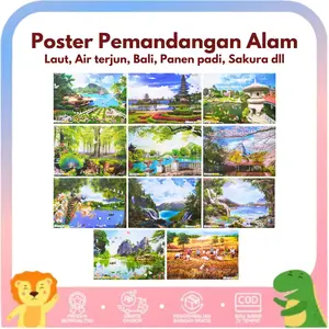 Poster Lukisan Pemandangan Alam aneka motif