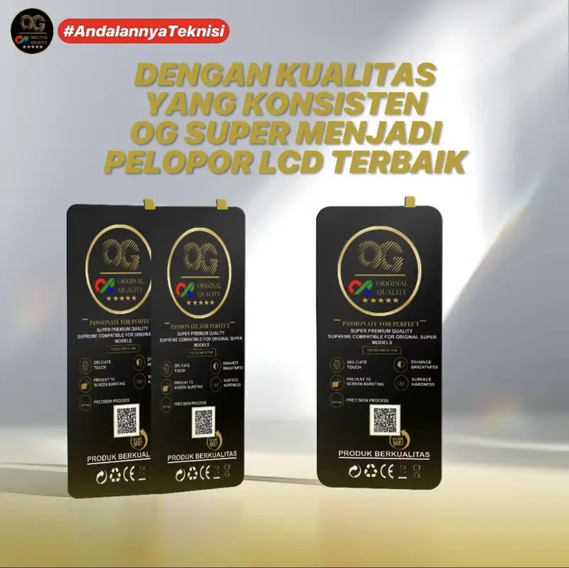 LCD ite1 S23 - S665L ORIGINAL OG SUPER GRATIS LEM DAN OBENG 5
