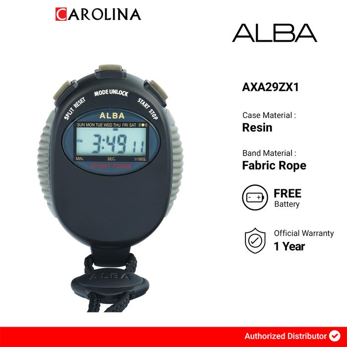 Gambar Stopwatch Alba Digital AXA29ZX1 (SW) dari Carolina Watch Kota Administrasi Jakarta Barat Tokopedia