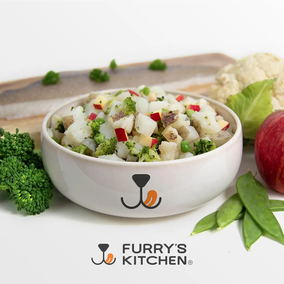 White Fish & Broccoli Fresh Dog Food