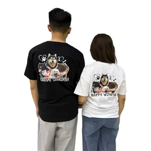 Kaos Grafis Unisex "My Lovely Squad" dari Katun Combed 20S - Hitam