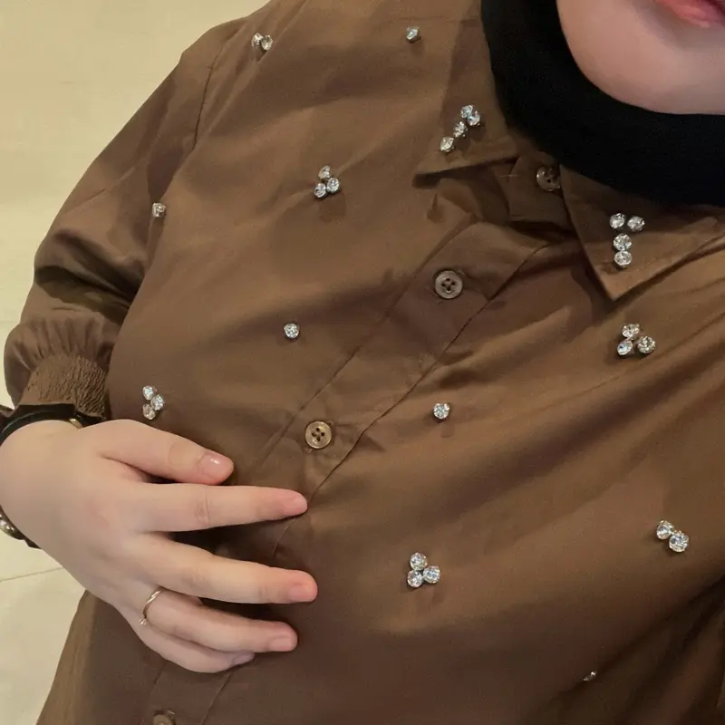 ANEESA-Keli Shirt | Kemeja wanita berpayet | atasan wanita 1