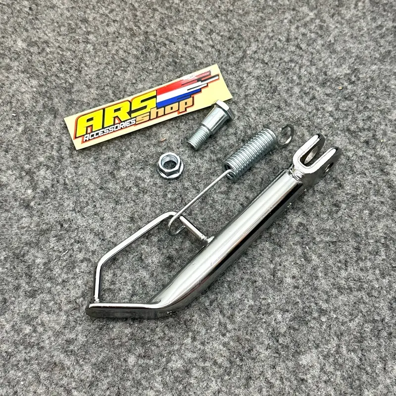 standar samping ceper down side chrome motor matic ukuran 18cm cocok untuk motor mio beat scoopy fino genio spacy kuat tahan karat berkualitas tinggi 4