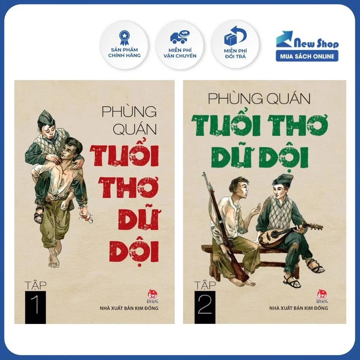 Sách Văn Học - Combo Tuổi Thơ Dữ Dội (Bộ 2 Tập) - KĐ - Newshop