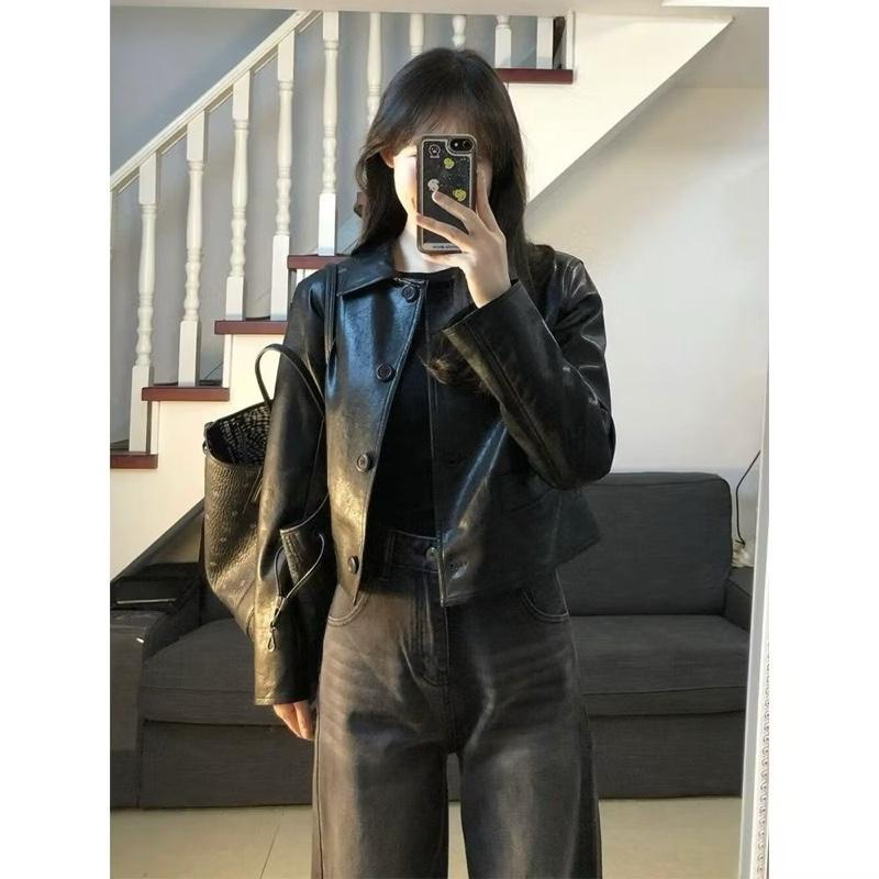 ￼COD amode Abu abu Retro High Waist New Celana Jeans Panjang Wanita 1